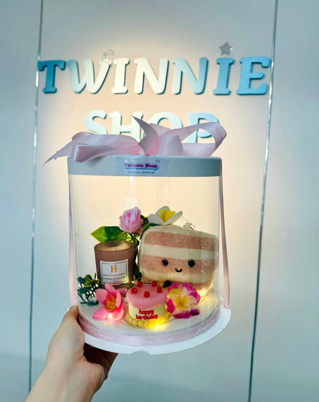 CD | Cake keychain candle set