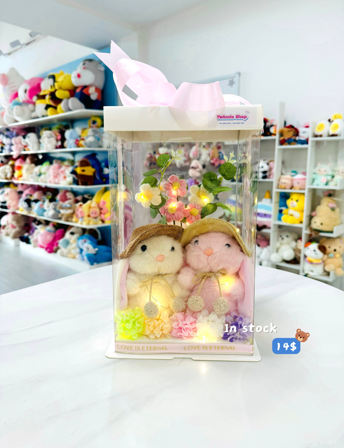 KCB | Rabbit couple flower set