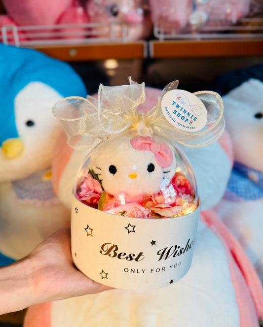 KCB | kitty keychain flower round box