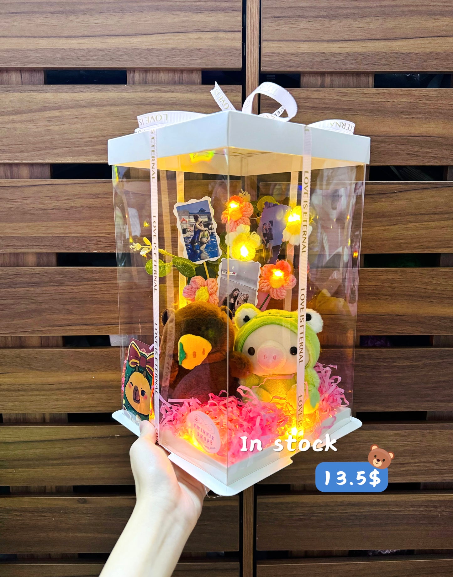KCB | Keychain couple photo flower box