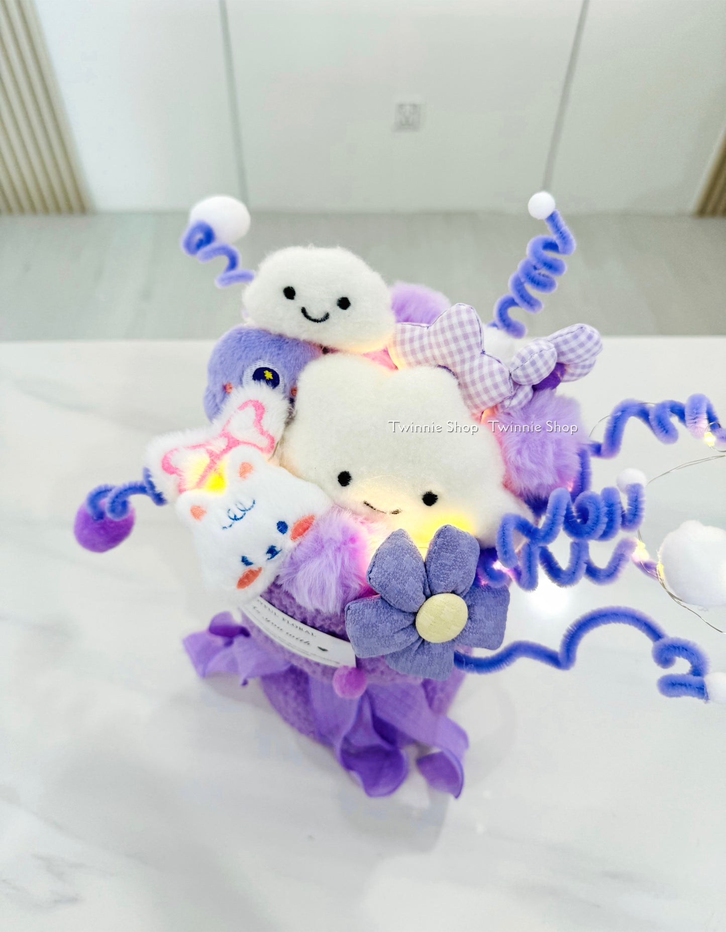 FW | Purple cloud flower bucnh