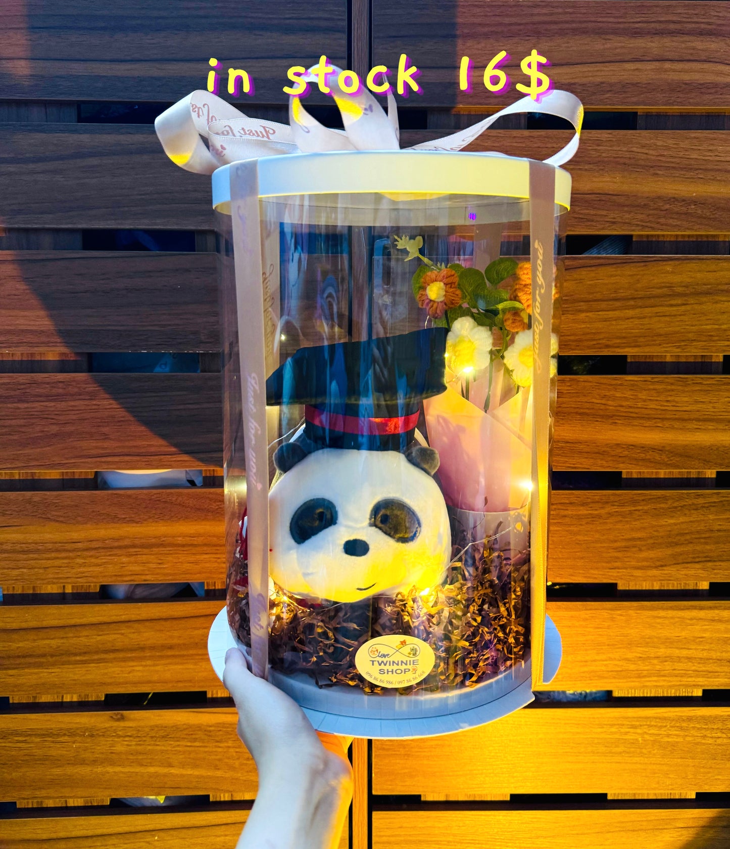 GRA | Panda graduate flower set