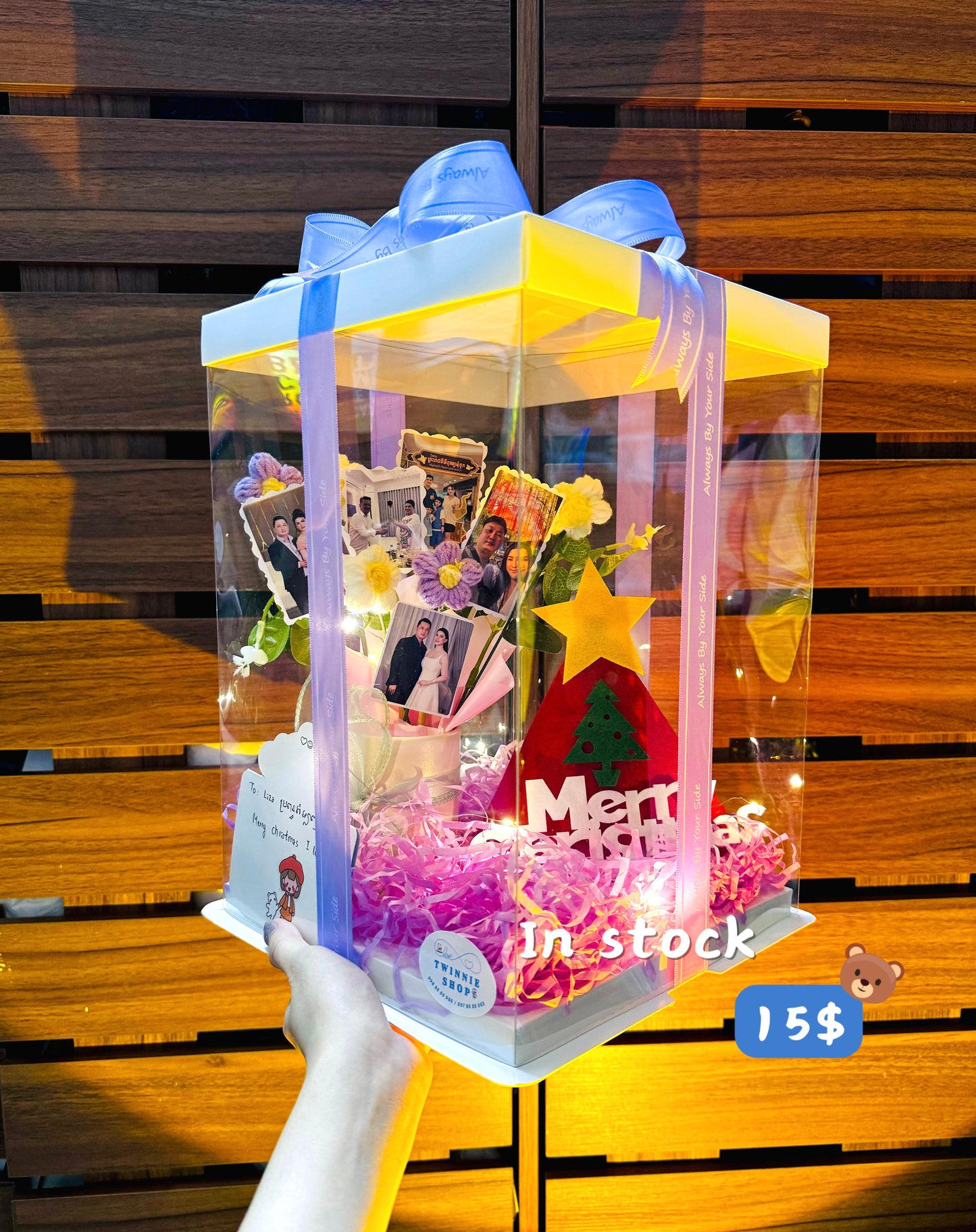 Xmas | Photo flower gift box