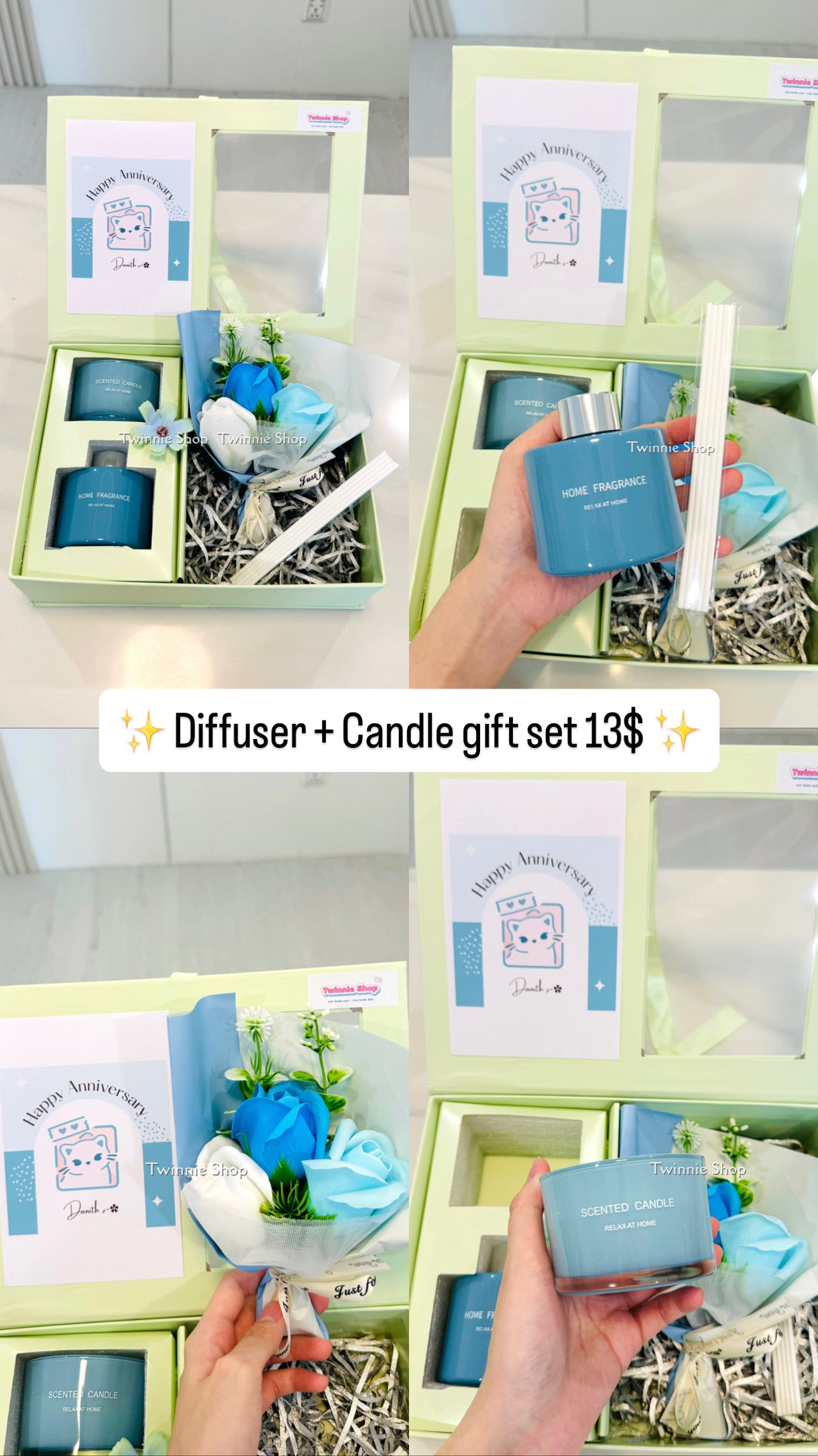 CD | Candle Diffuser flower set