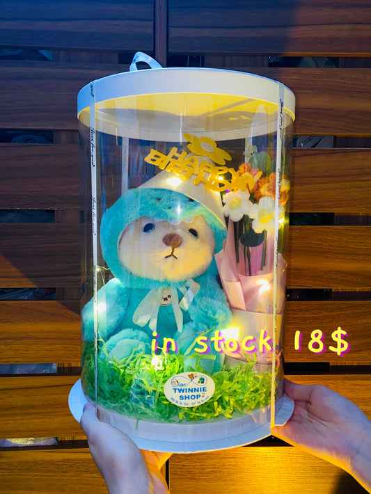 BD18 | Green Bear birthday set