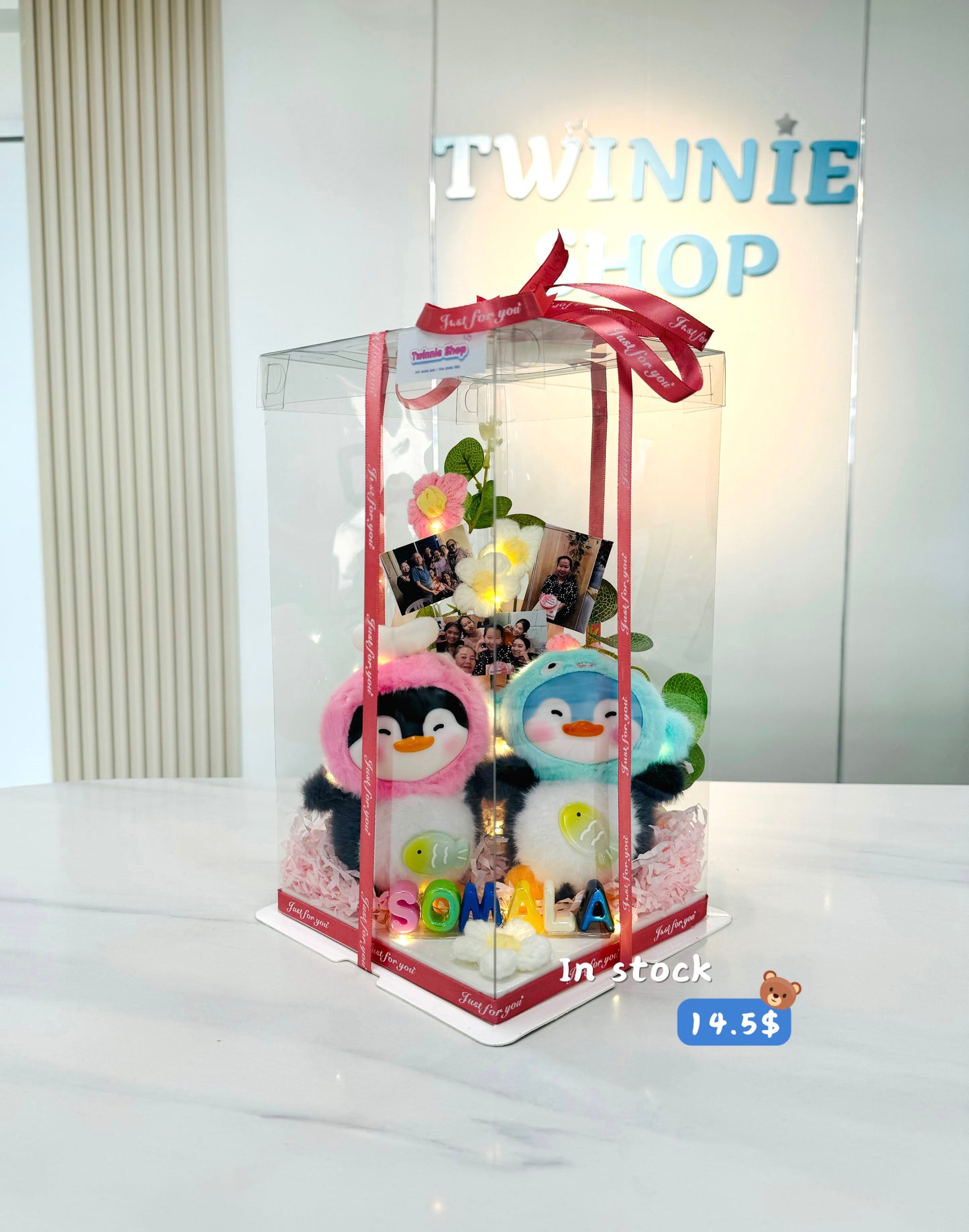 KCB | Penguin photo flower set