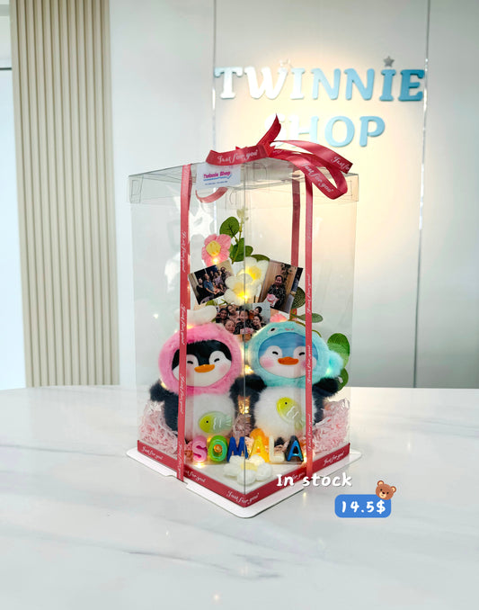 KCB | Penguin photo flower set