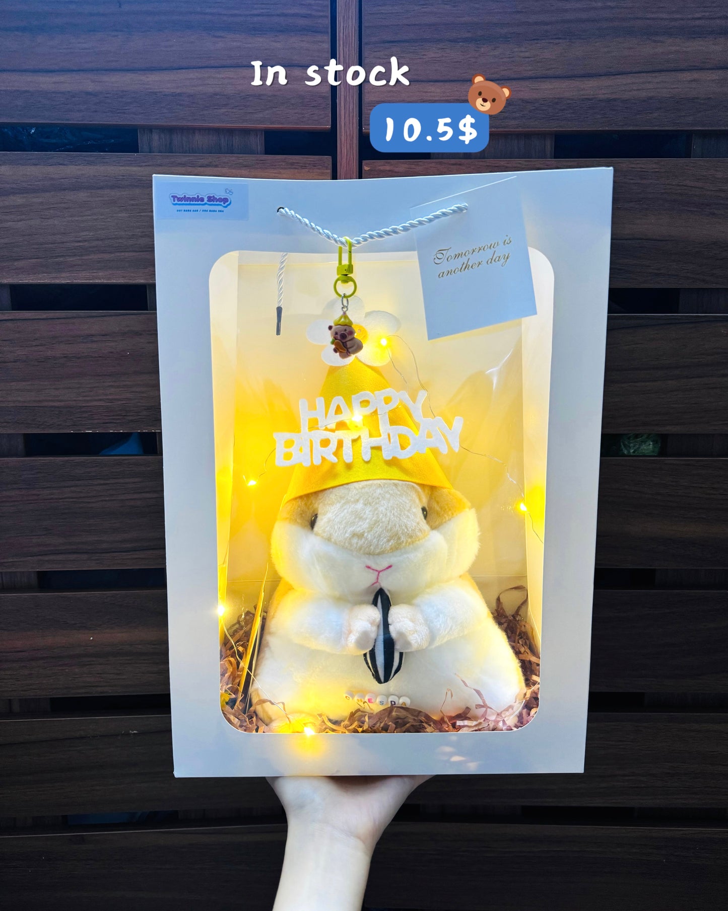 SRBBD | Hamster birthday bag with name