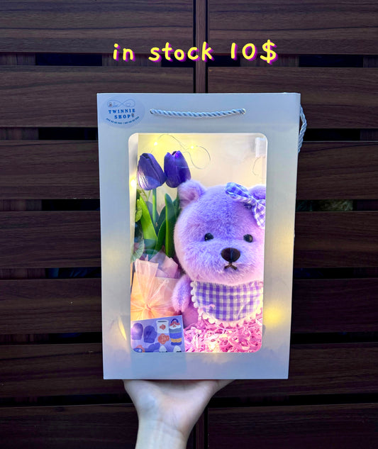 SRBFW | Teddy bear flower gift bag