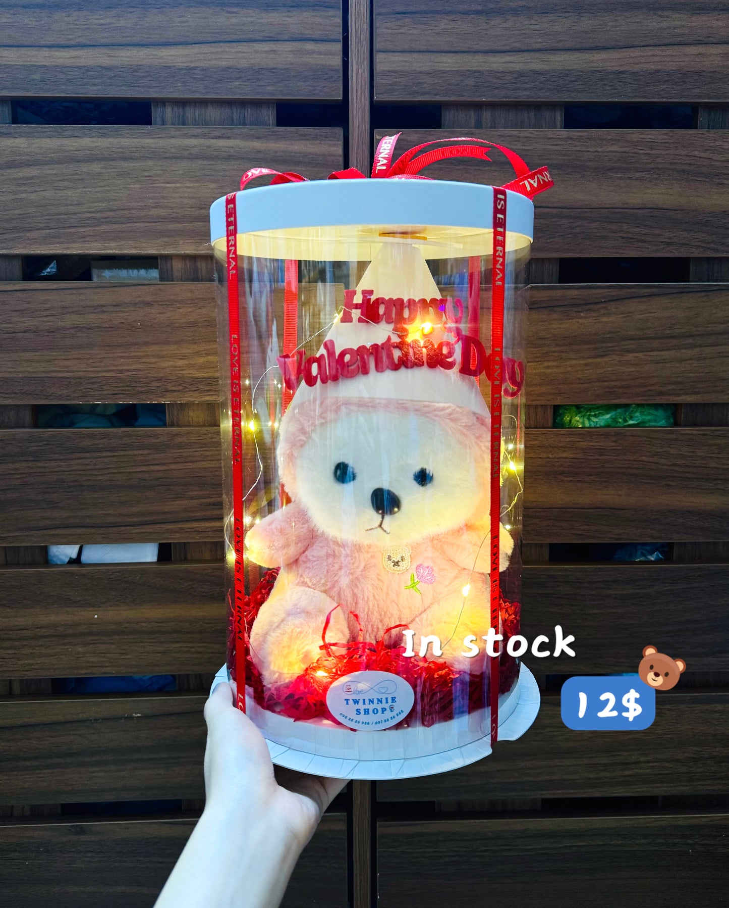 VLT | Pink bear valentine set