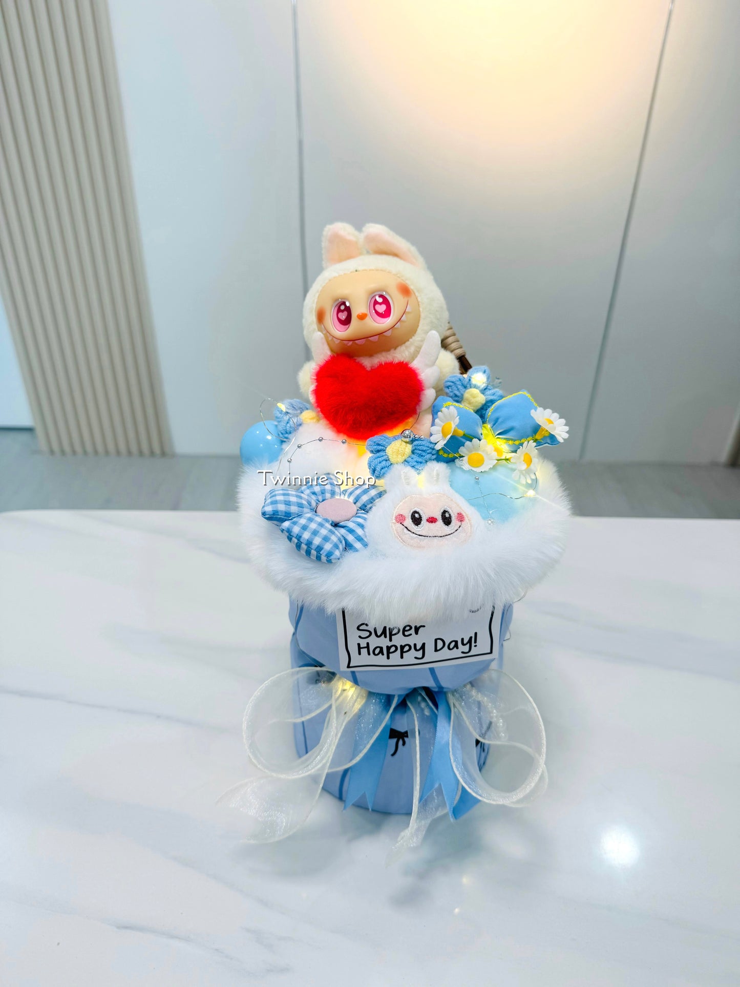 FW | Labubu blue flower bunch