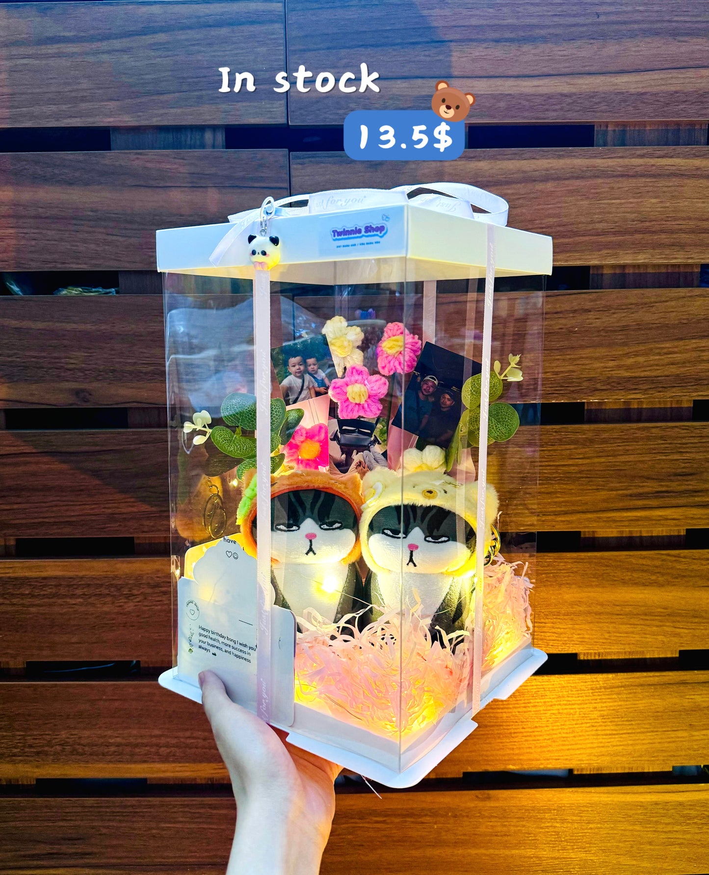 KCB |couple cat keychain photo set