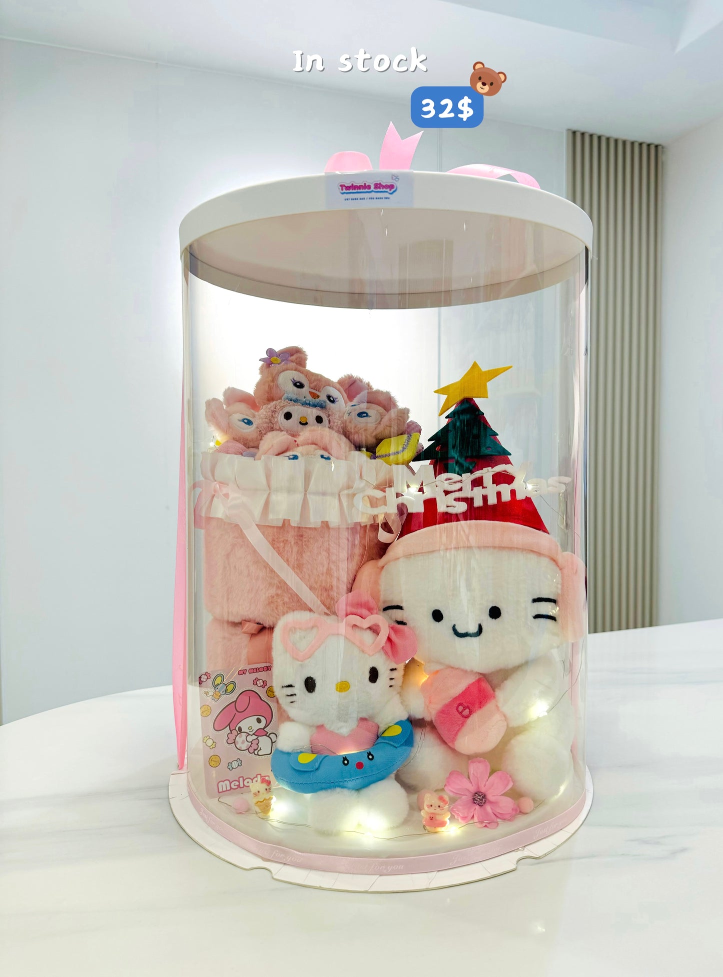 Xmas | White Pink Christmas set