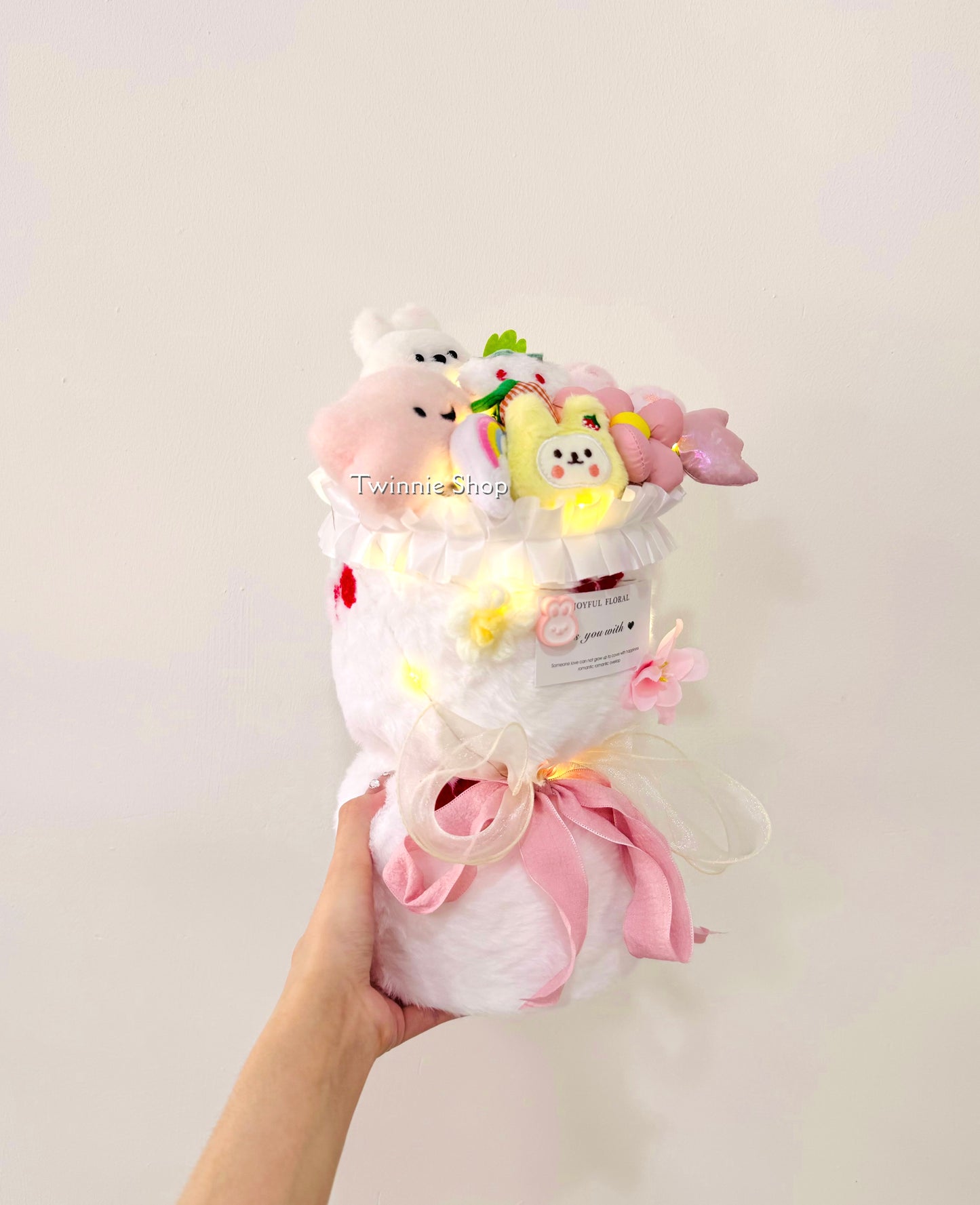 FW | White pink bunny bunch