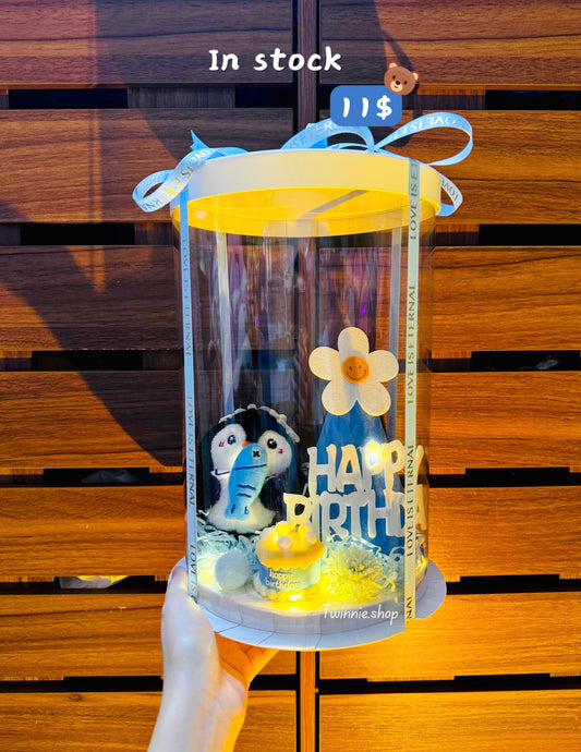 KCB | Penguin keychain birthday set