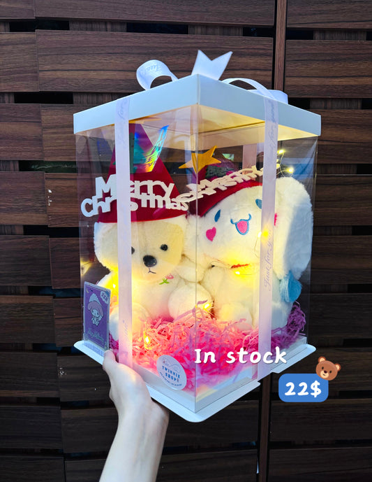 Xmas | White&Pink couple set