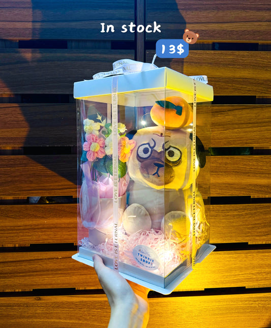 SRBFW | Pug flower set