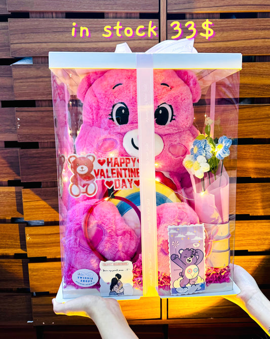 VLT | Pink care bear valentine set