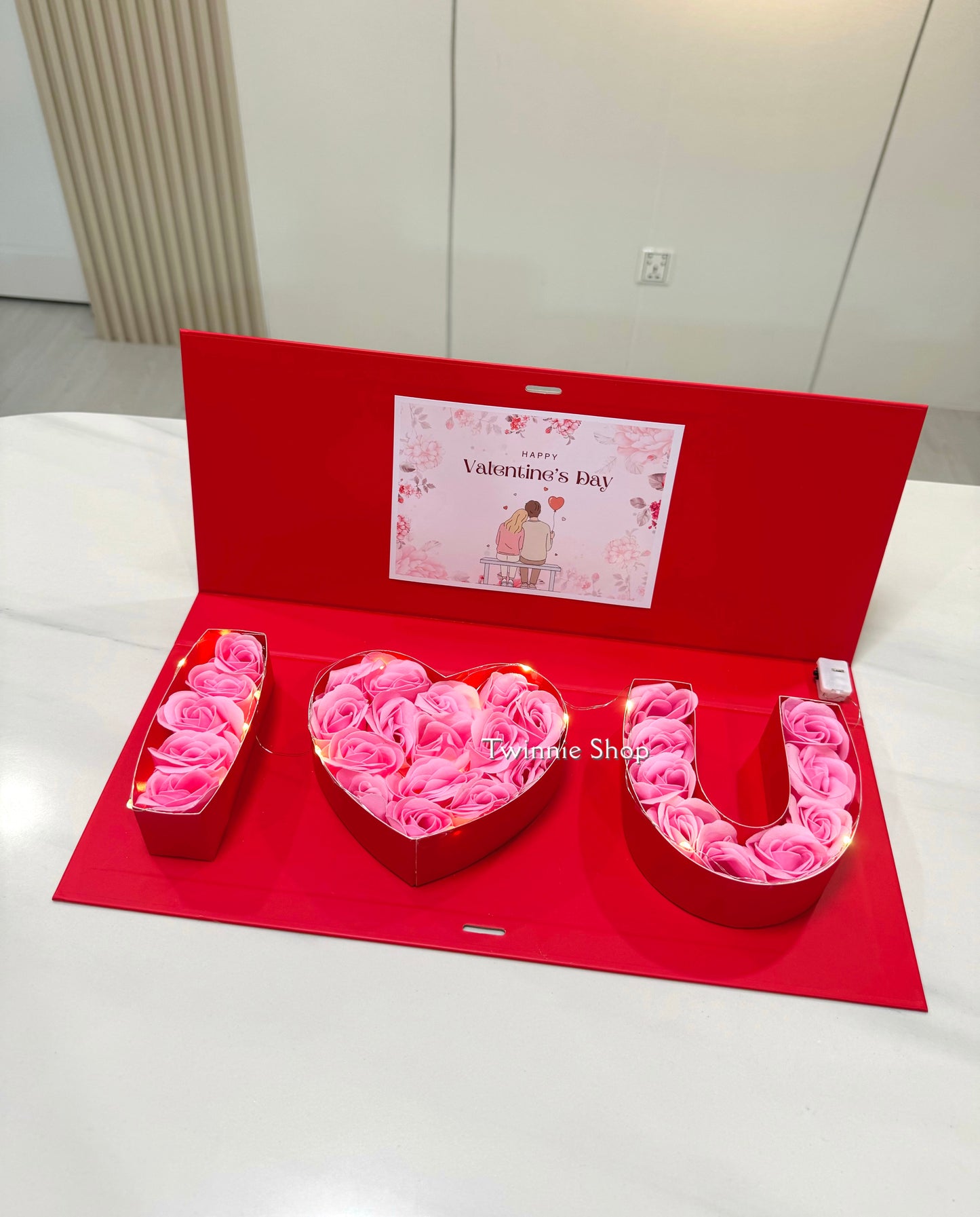FWB | I love you rose flower box
