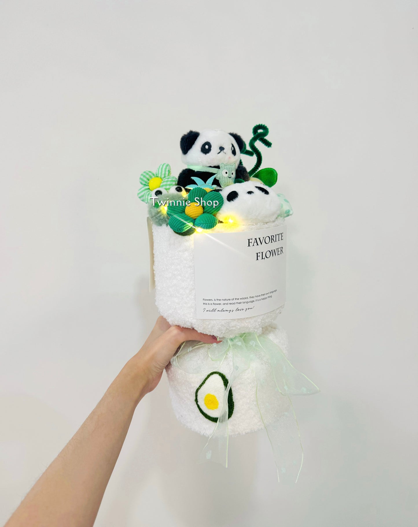 FW | White panda flower bunch