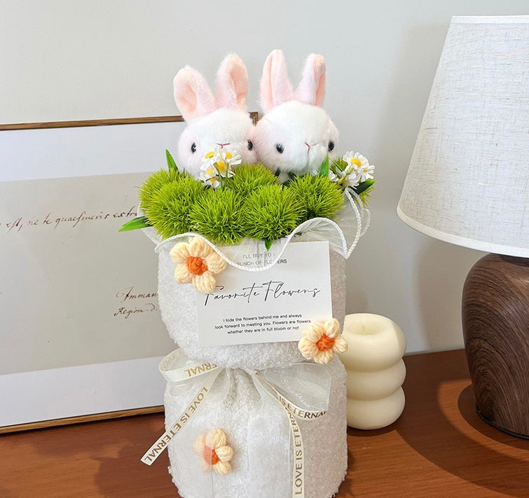 FW | Rabbit couple flower bunch