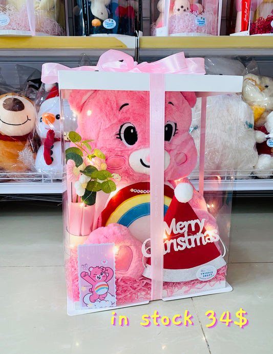 Xmas | Pink care bear gift box
