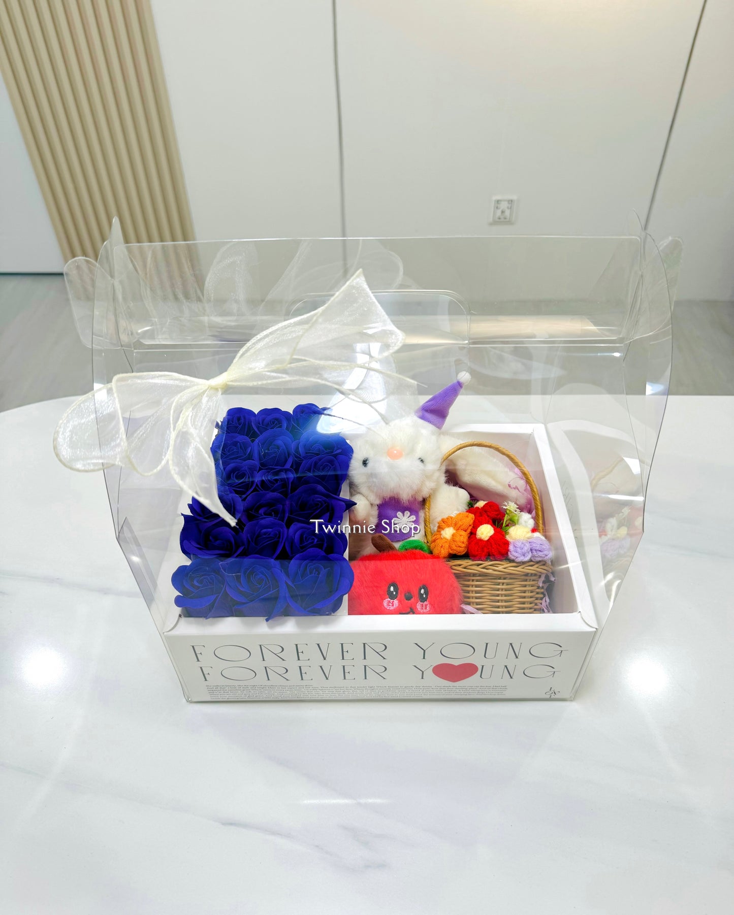 KCB | Purple rose bunny gift box