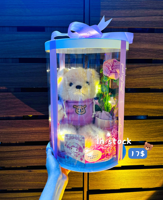 SRBFW | Brown Bear rose gift set