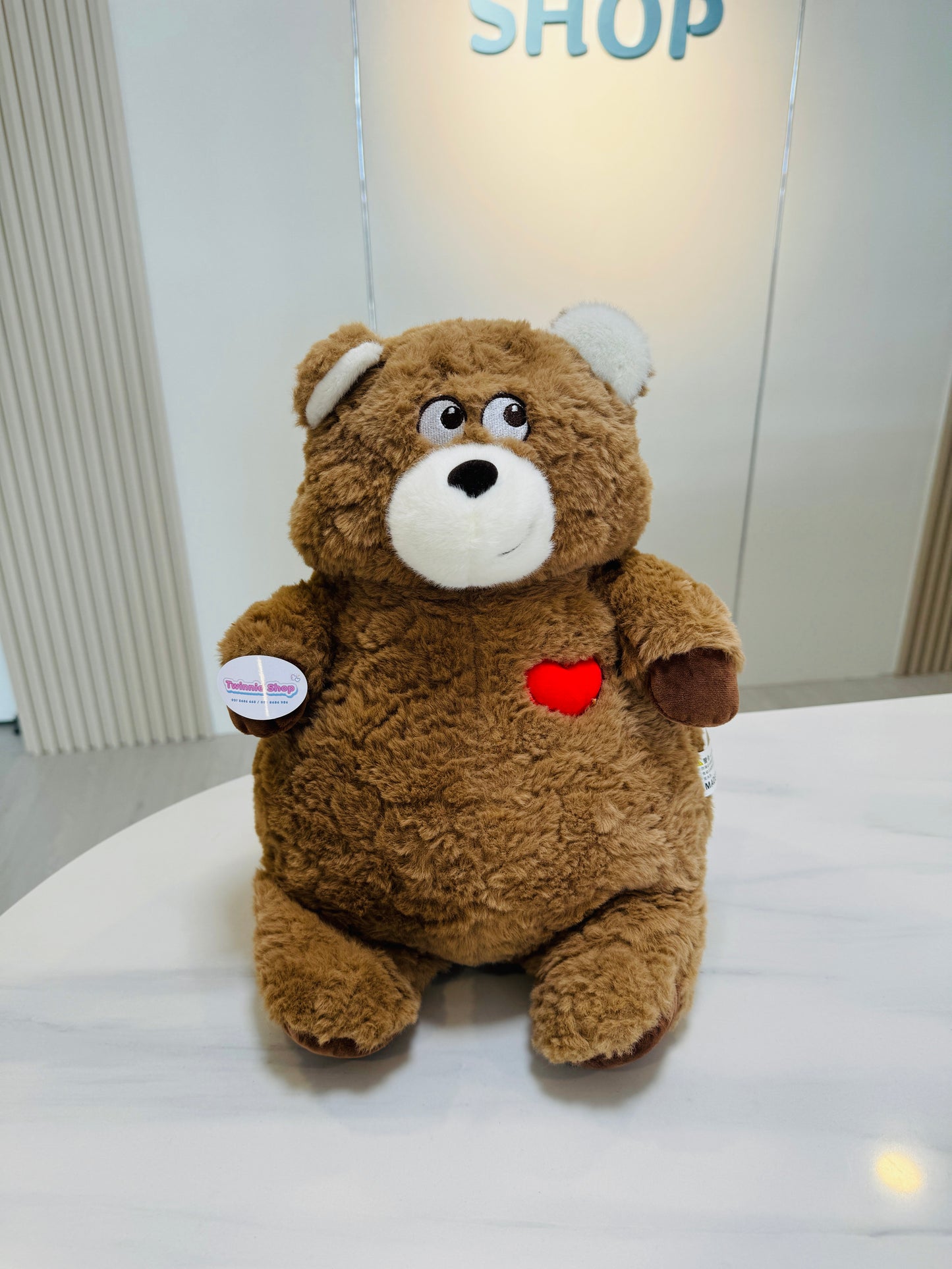 BT | Heart brown Bear teddy
