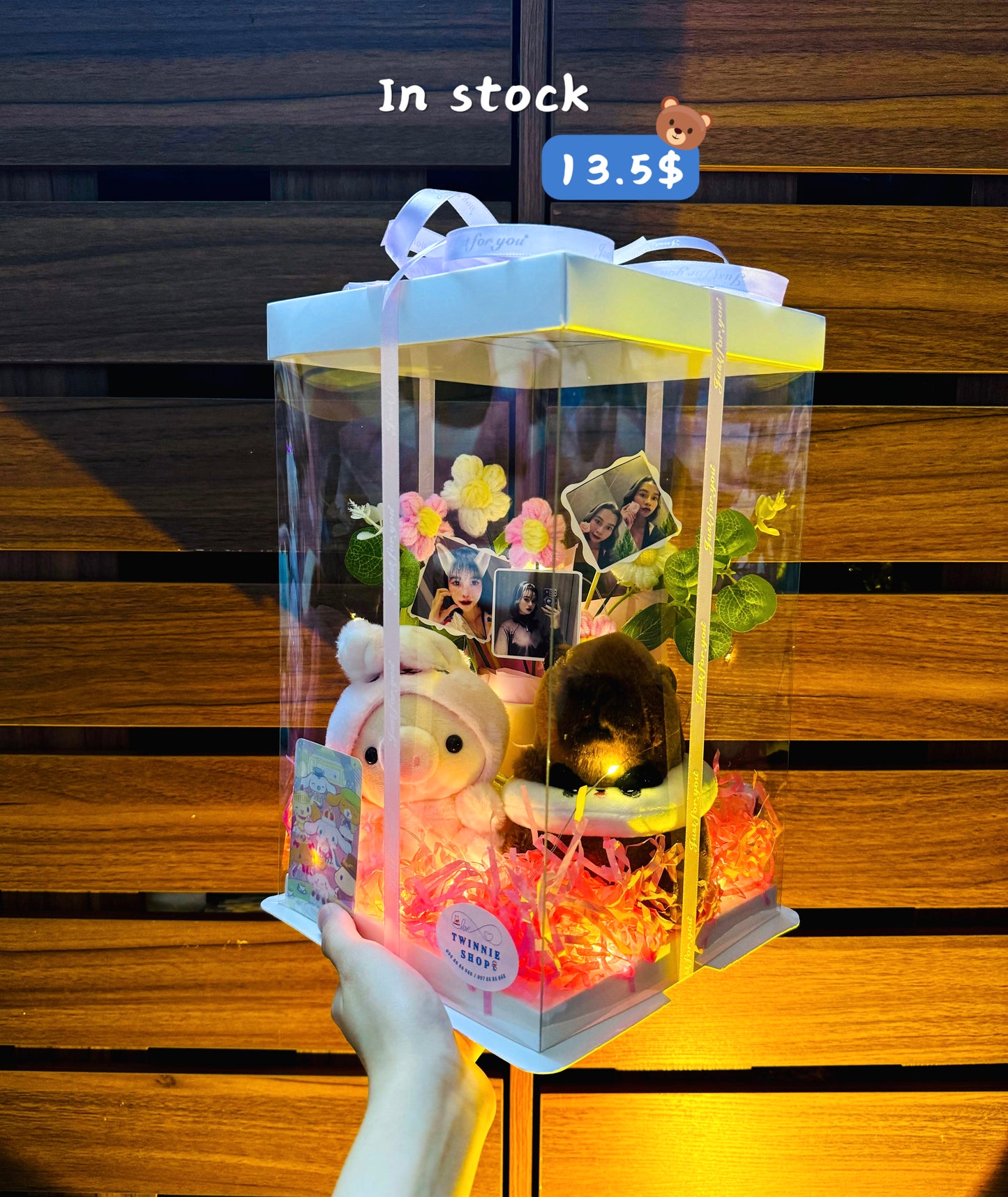 KCB | Keychain couple photo flower box