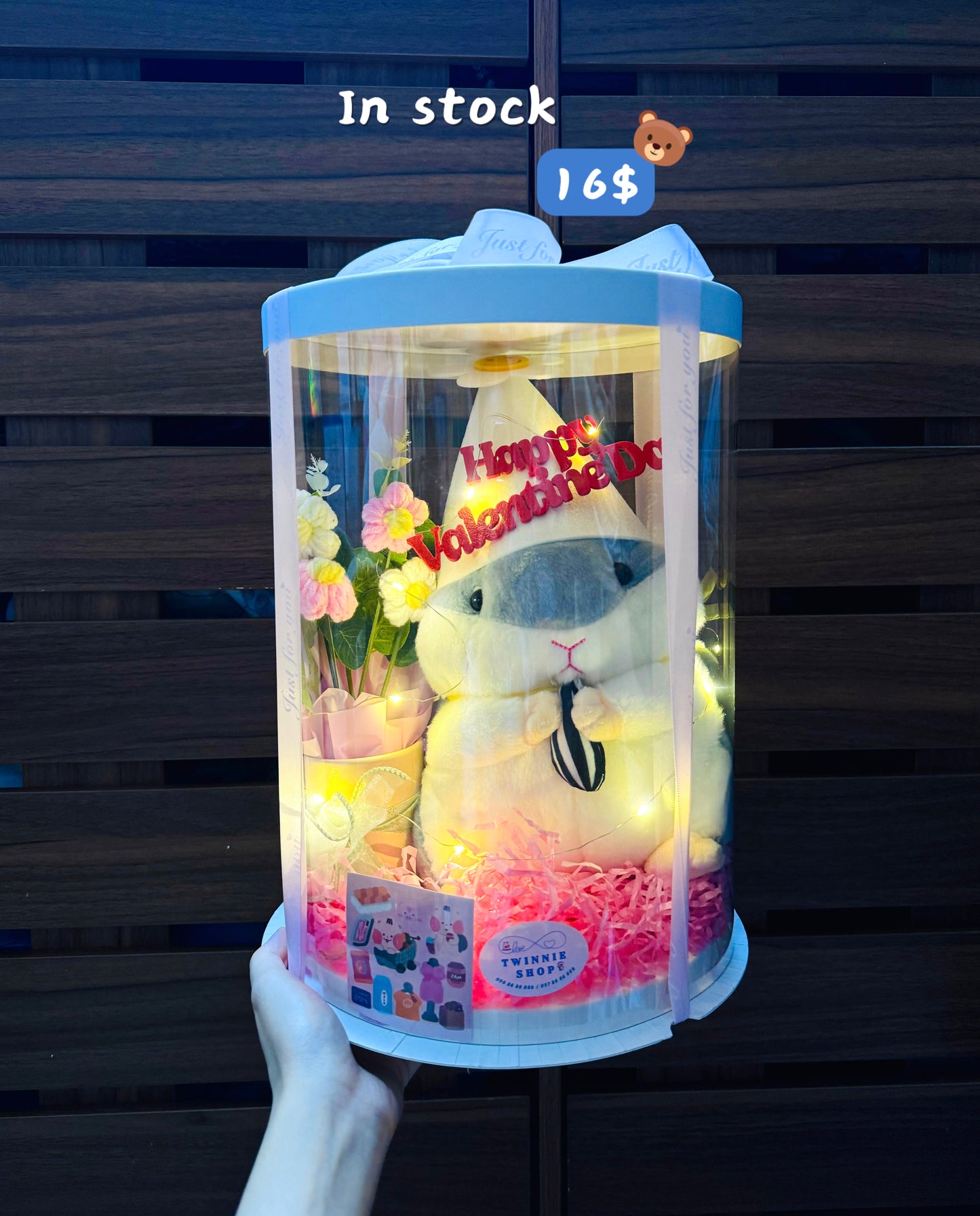 VLT | Blue hamster flower gift set