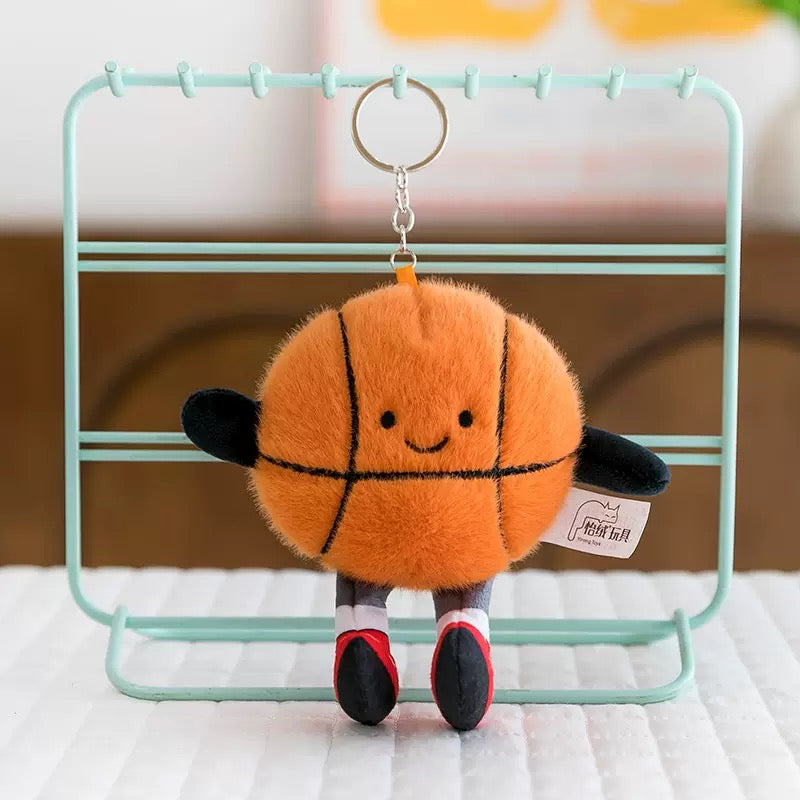 KEY | Orange football keychain