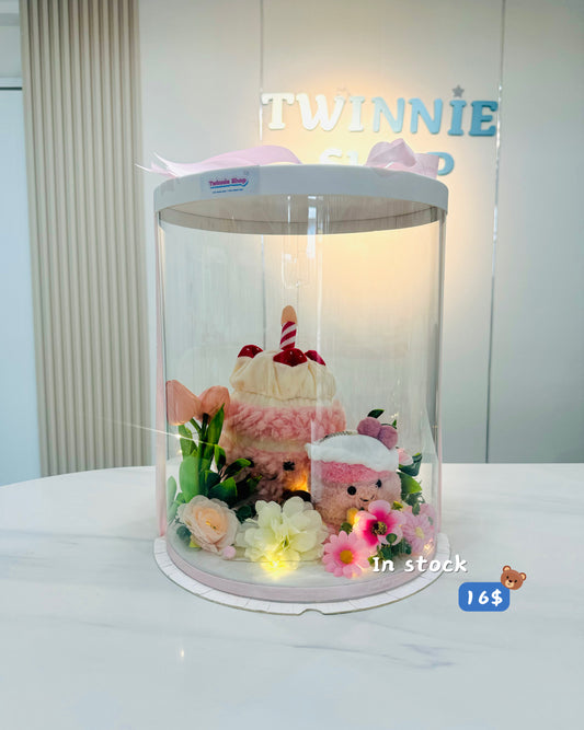 SRBK | Pink cake garden flower set