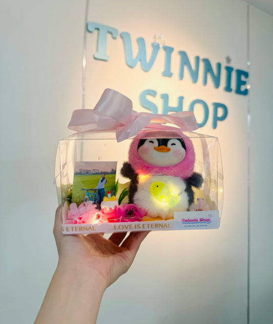 KCB | Penguin photo flower set