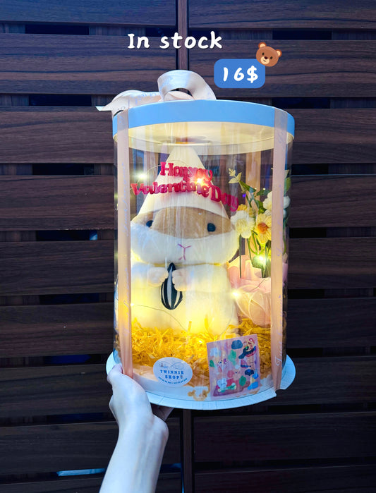 VLT | Brown hamster flower gift box