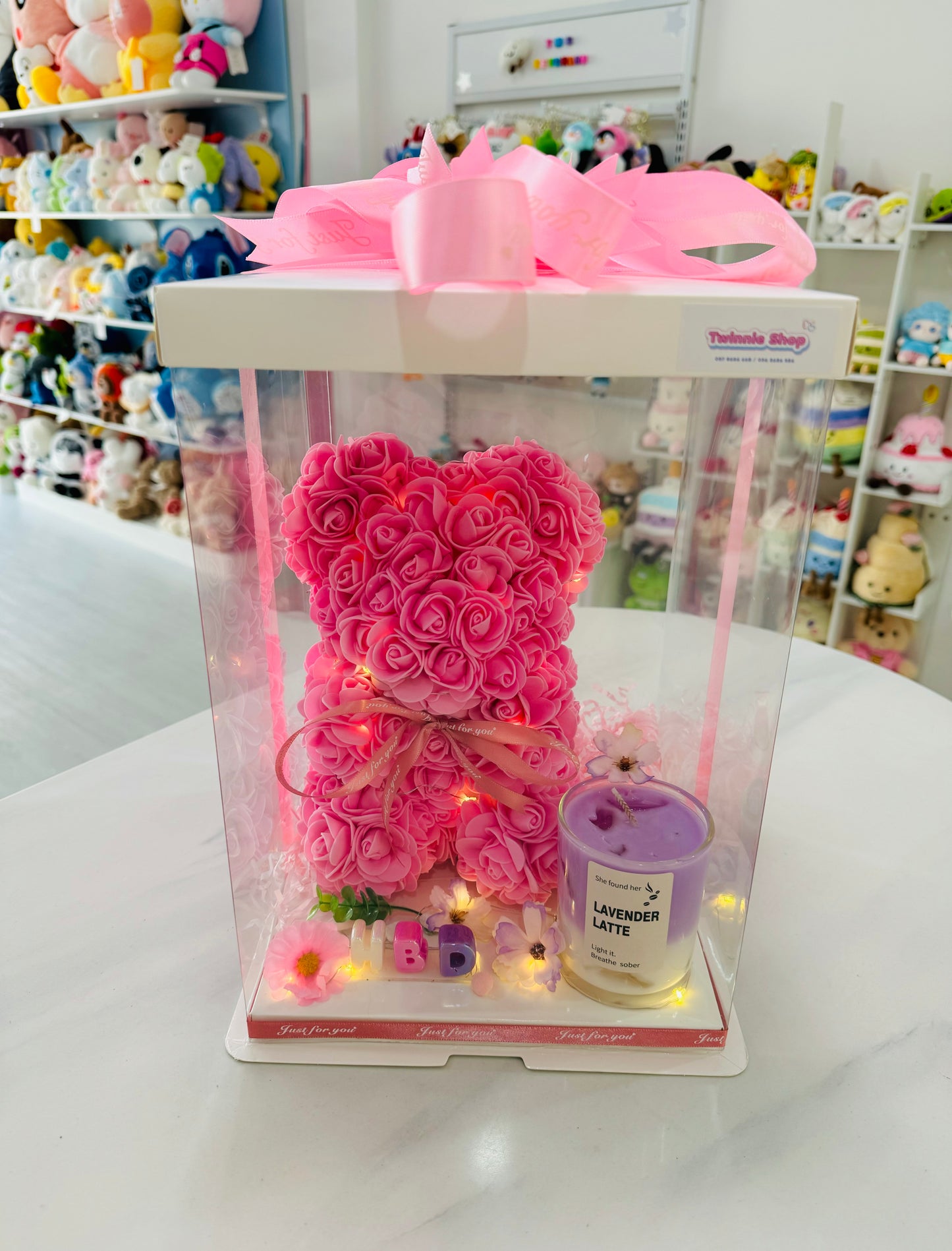 FWB | Rose bear candle set
