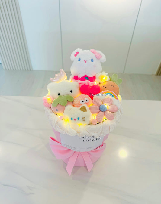 FW | Pink bear flower bunch