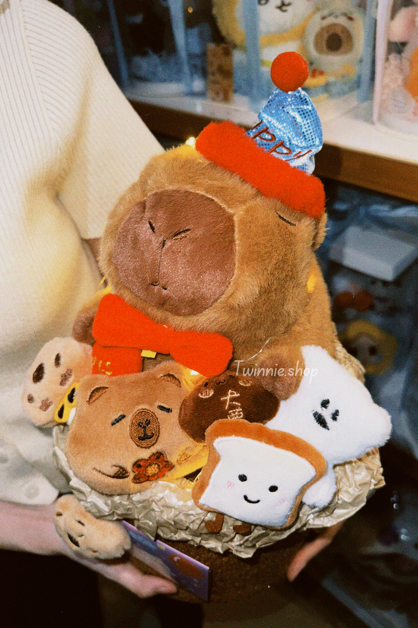 FW | Capybara birthday flower bunch