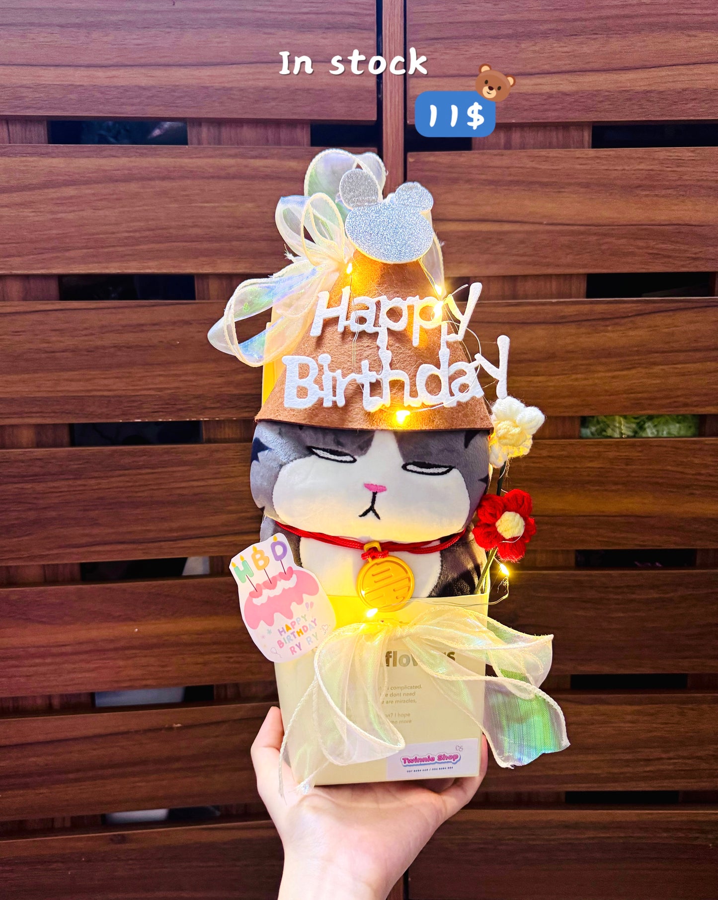 SRBBD | cat birthday gift bag