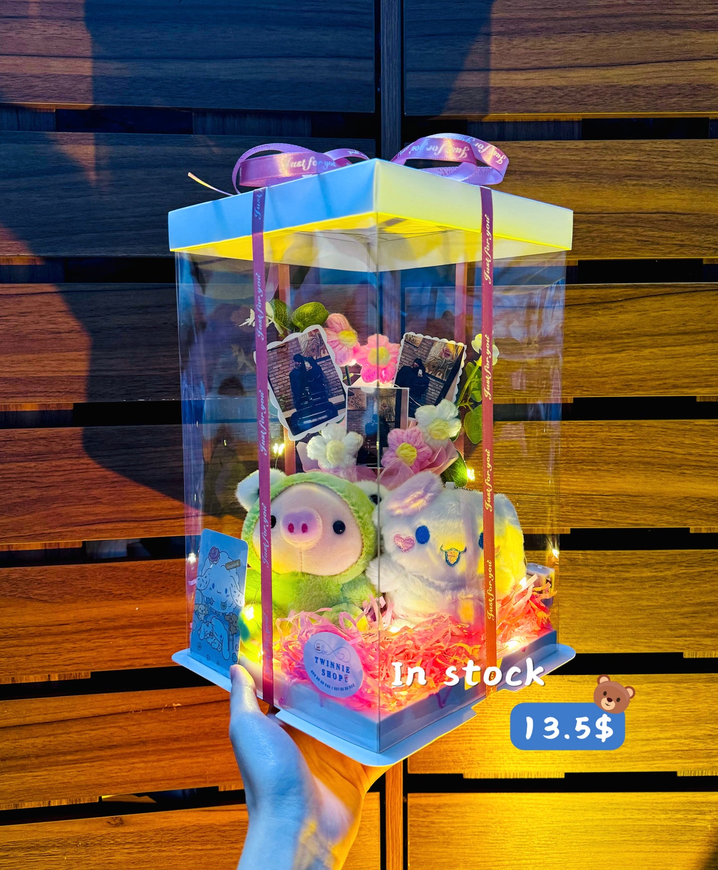 KCB | Keychain couple photo flower box