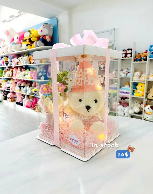 BD16 | White Bear birthday set
