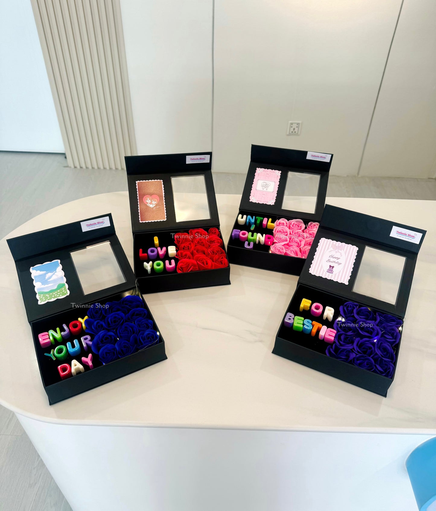 FWB | rose photo name gift box