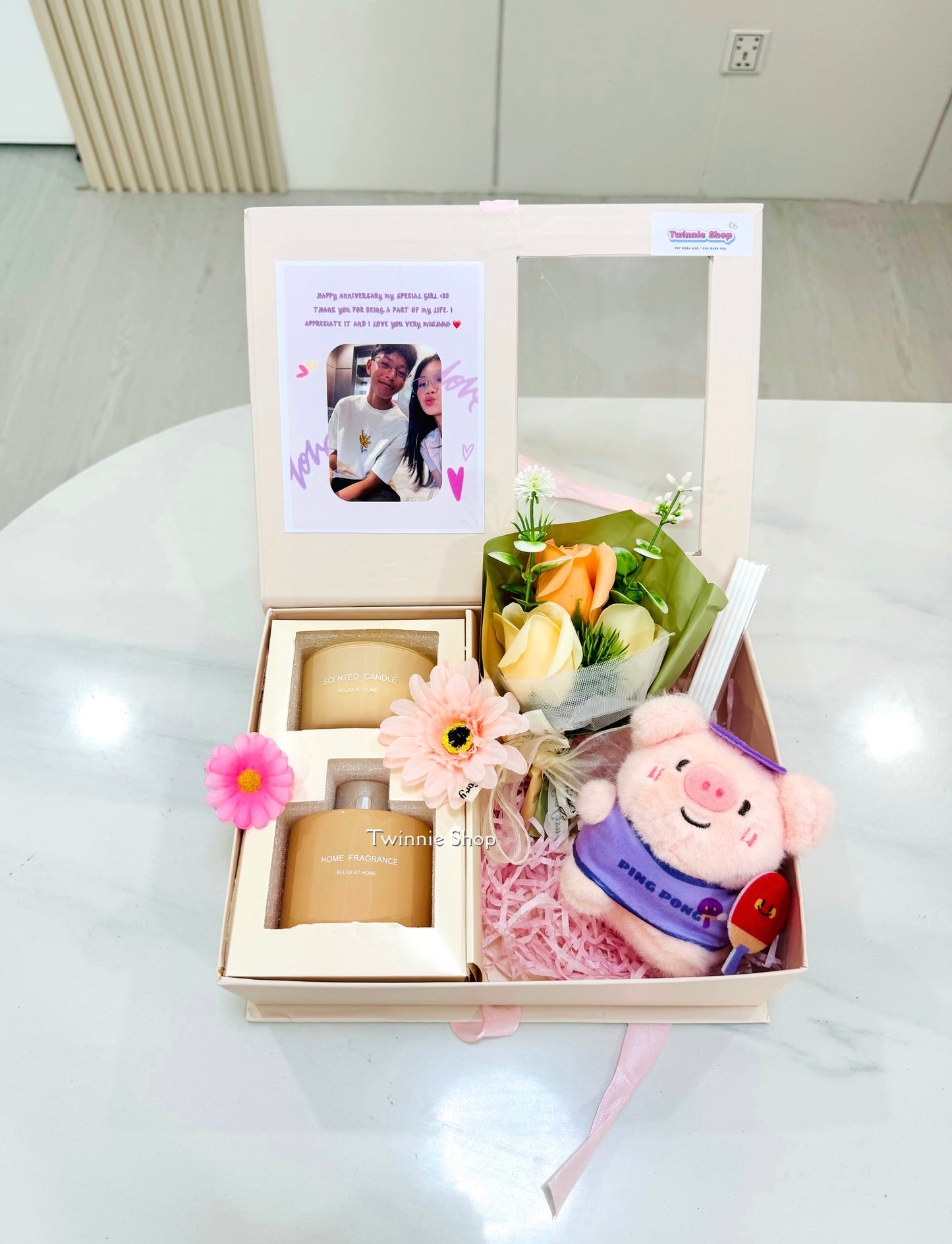CD | Pink candle diffuser teddy set