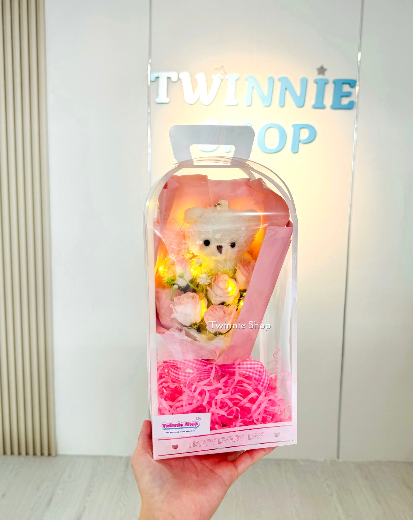 FW | Rose bear flower box