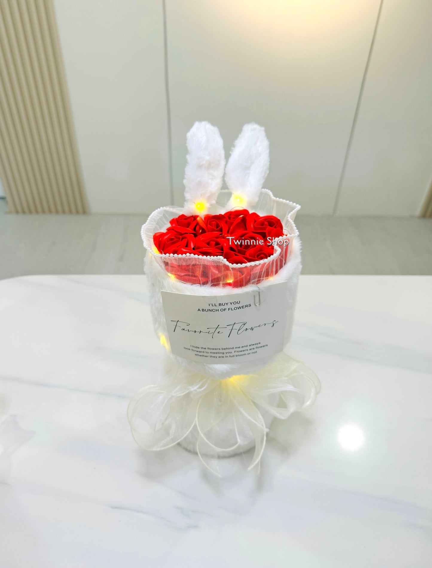FW | Rose rabbit flower bunch