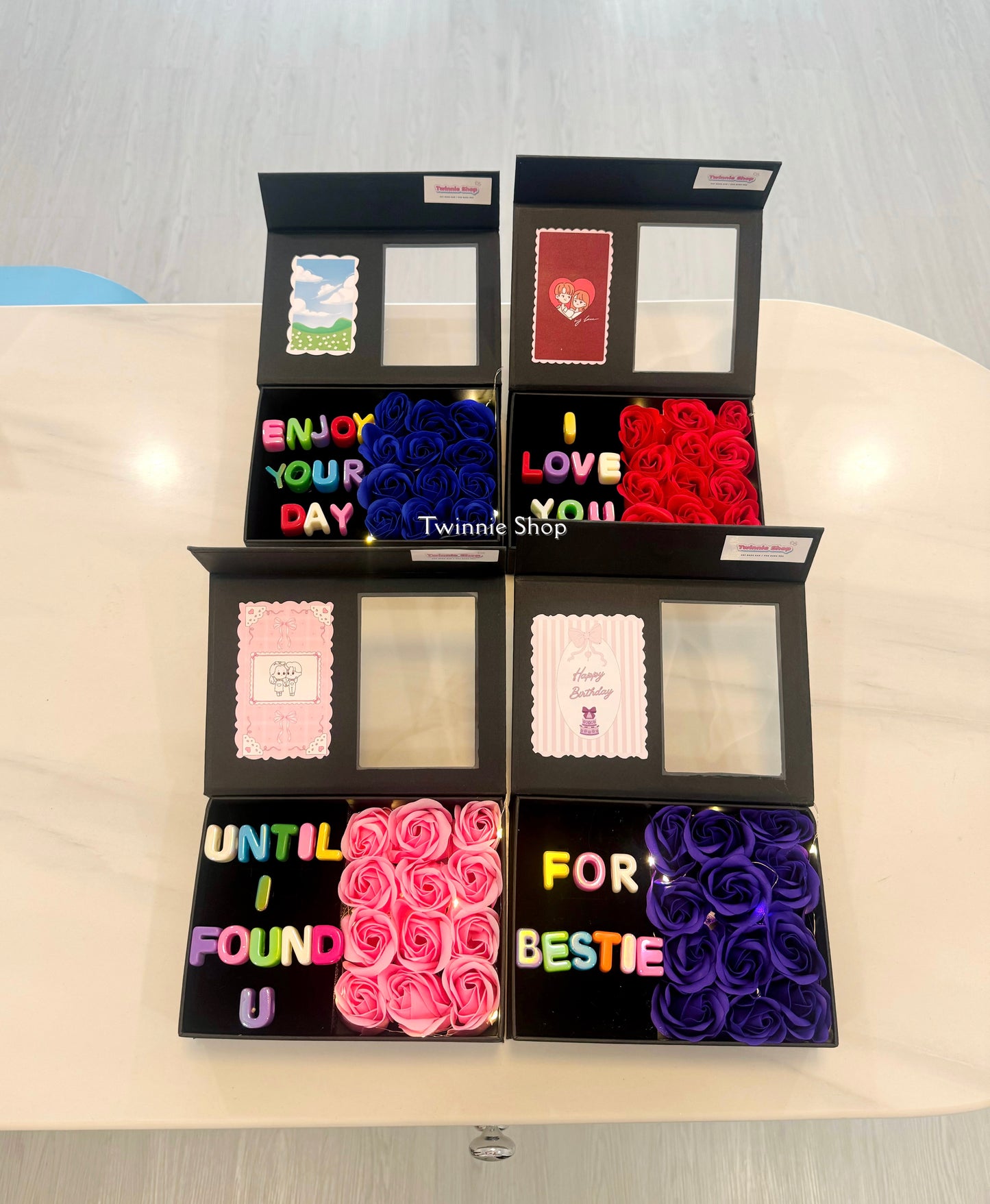 FWB | rose photo name gift box