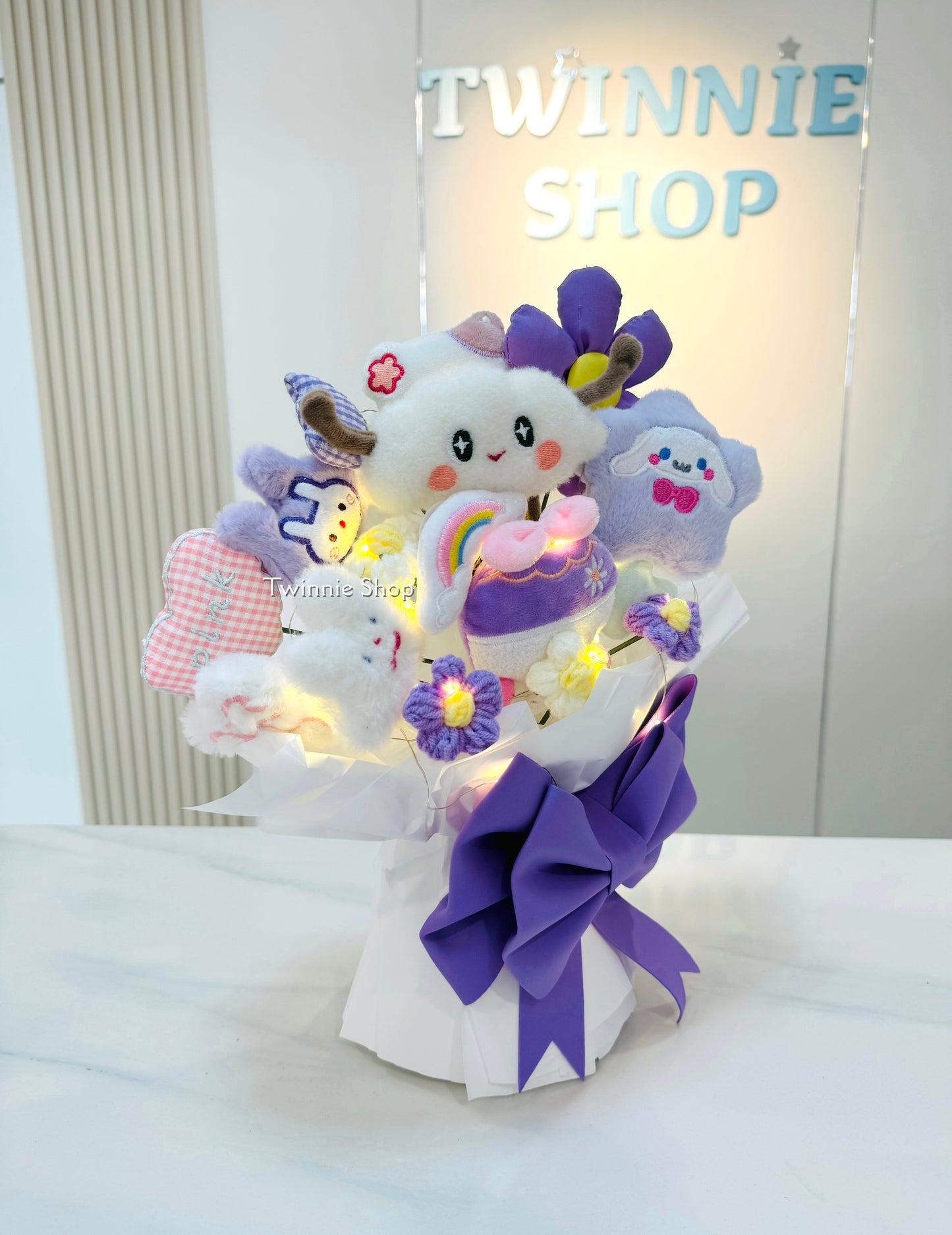 FW | Purple cloud ribbon bunch