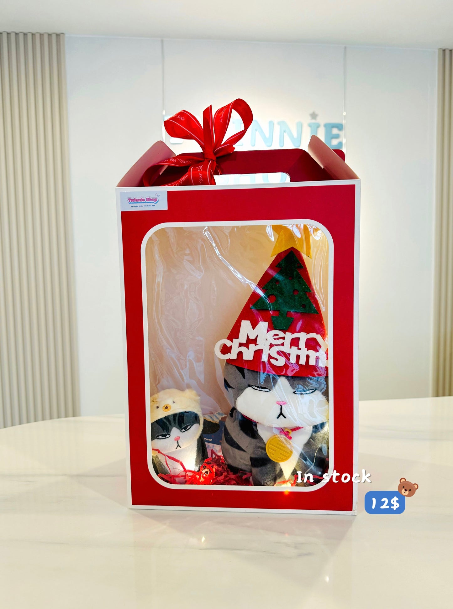 Xmas | Moody cat gift bag