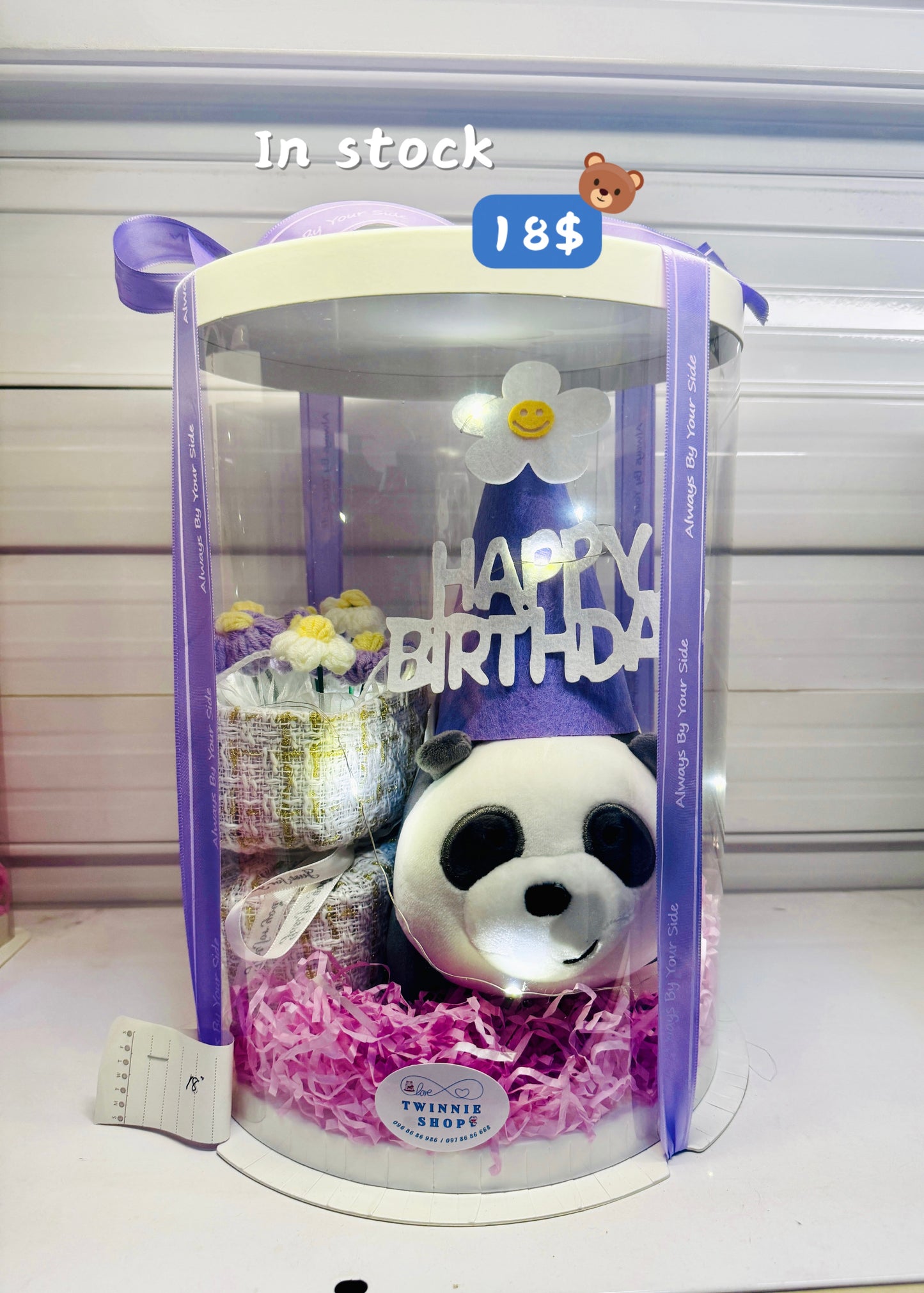 BD18 | Panda birthday flower bunch set