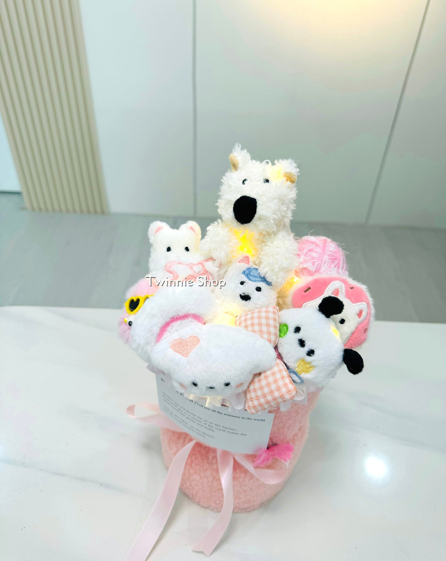 FW | Pink puppy flower bunch